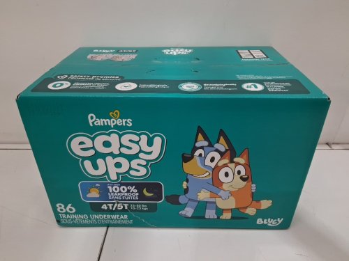 86PK UNISEX TODDLERS PAMPERS EASY UPS POTTY TRAINING UNDERWEAR - 4T-5T - bluey image 2