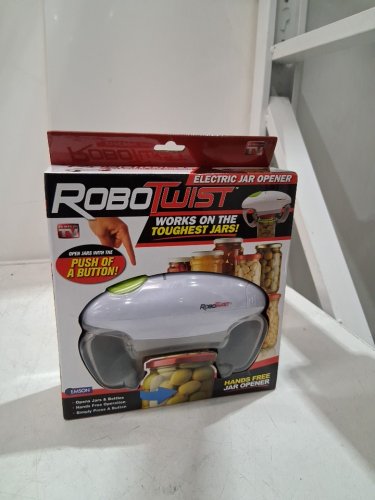 ROBOTWIST DELUXE ELECTRIC AUTOMATIC JAR OPENER FOR ALL SIZE JARS- white/grey/green (MODEL: 080313073212) image 2