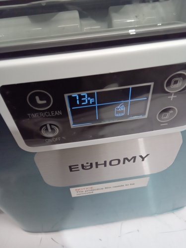 EUHOMY ICE CUBE MAKER MACHINE - 45LBS/DAY - SILVER/BLACK (MODEL: IM004-CSI-CAEH / IM-FP) image 13