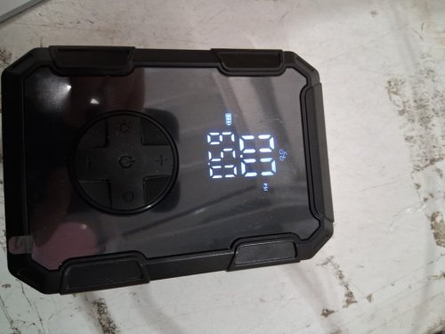 oasser portable mini lithium ion tire inflator - 150 PSI - 12V - black  (model: tz101) image 4