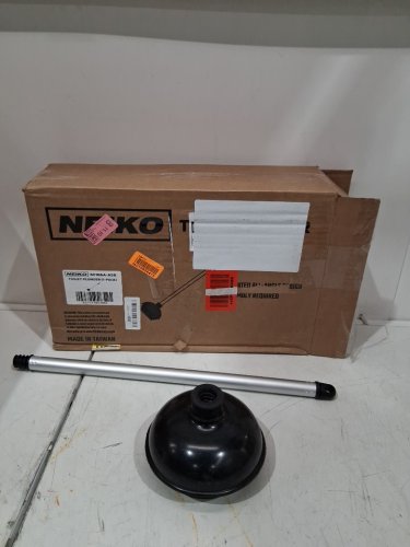 Neiko Toilet Plunger with Patented All-Angle Design Industrial Rubber Cup - black (Model: 60166A) image 2