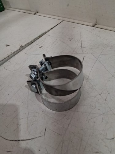 TIROL 304 Stainless Steel   Narrow Band Muffler band Clamp - 3" - silver (model: 	EC234) image 2
