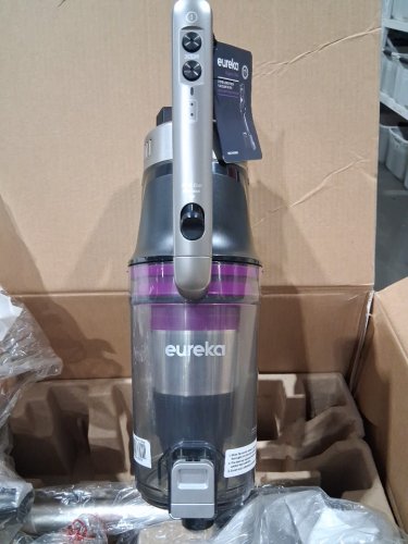 Eureka Cordless Rechargeable 3-IN-1 Stick Vacuum Cleaner WITH CLEANING STATION & ANTI-TANGLE NOZZLE FOR ALL FLOORS - GREY/PURPLE (MODEL: NEC490SE) image 9