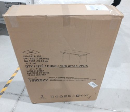 Star Elite Commercial Grade Folding Table with Handle - 6ft - white image 2