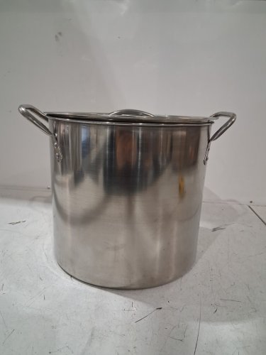 WINCO SUPER EXTRA-HEAVY ALUMINUM PROFESSIONAL STOCK POT WITH COVER LID 12QT 10" x 9" image 4