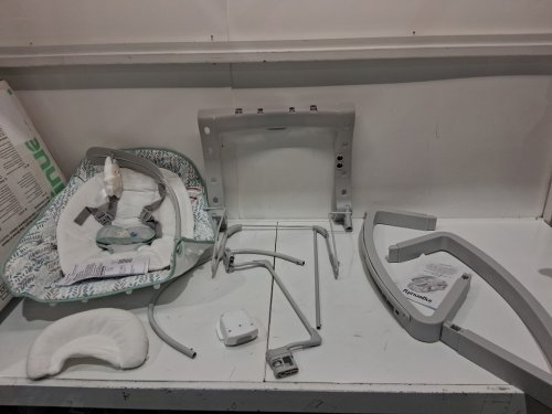 Ingenuity 3-in-1 Keep Cozy Grow with Me Vibrating Baby Bouncer, rocker & chair - 40lbs capacity - weaver theme grey/white/green (model: ‎12428) image 3