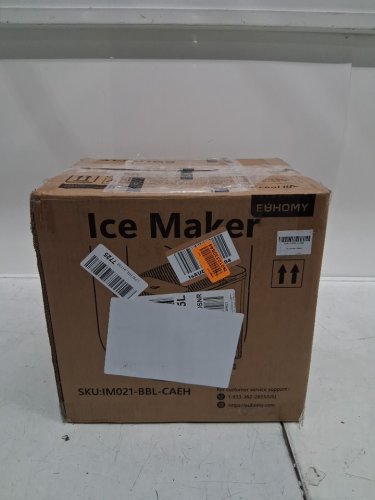 EUHOMY SELF-CLEANING BULLET COUNTERTOP ICE MAKER WITH ICE SCOOP - MAKES 27LB PER DAY - BLACK (MODEL: im021-bbl-caeh / IMB1008CA-UL) image 2