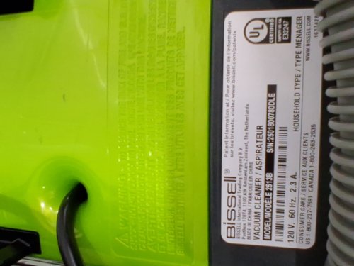 BISSELL LITTLE GREEN PORTABLE DEEP CLEANING VACUUM - 37OZ TANK MAX - GREEN/GREY (MODEL : 2513B) image 4