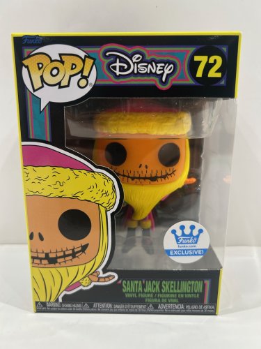 Funko pop! **blacklight edition**funko exclusive** disney - Santa jack skellington vinyl figure (#72) image 2