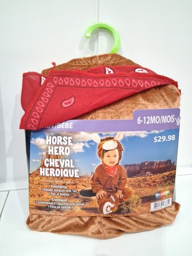 BABY PALAMON HORSE HERO COSTUME - 6-12 MONTHS - BROWN (style: 10198 (6-12m)) image 2