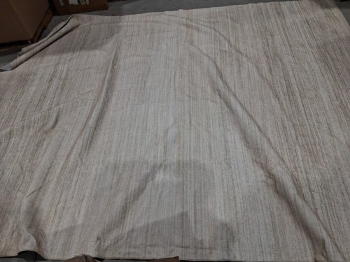 WASHABLE NON-SLIP SOFT AREA RUG - 8FT 9" X 7FT 8"- BEIGE image 3