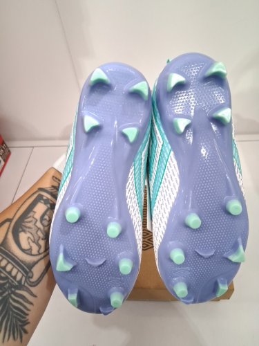 kid's umbro soccer football cleats - size 13 - White/teal (style: 1985170) image 3