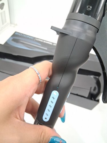 BIO IONIC LONG BARREL PRO CURLING IRON HAIR STYLER - 1.5" - BLACK (MODEL: Z-FGTST-CL-1.5) image 6