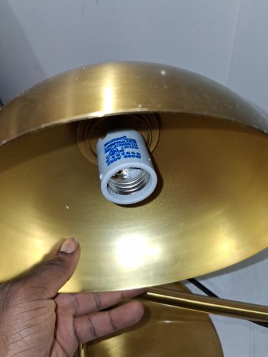 arc Globe Floor Lamp- 48" - brass image 5