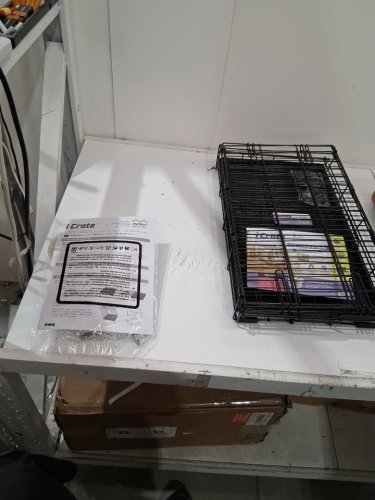 MidWest Homes for Pets ICRATE 1 door - Extra Small Folding Metal Cage for Dogs - 17" x 14" x 12" image 2