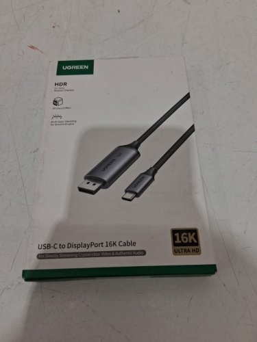 UGREEN USB C to DisplayPort 2.1 Braided Cable - 3.3FT - Black image 2