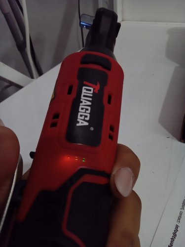JENABOM  Cordless Electric Ratchet Wrench Set - 3/8" - 12V - red/black image 4