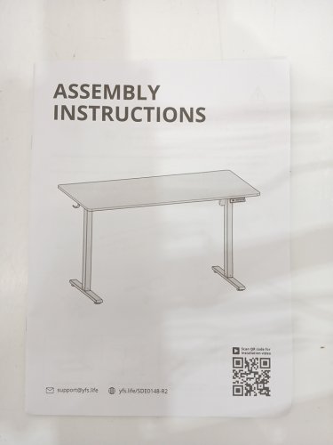 Height Adjustable Standing Desk - 55" - Brown/White image 9
