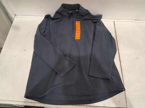 Men's Gaiam 1/4 Zip Pullover - XXL - Grey Blue (style: 1925408) image 2