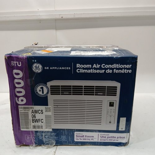ge Electronic Window Air Conditioner - 6000btu - up to 250sq.ft - 16.4" x 13.4" x 12.6" - white (model: AWCS06BWFC) image 3