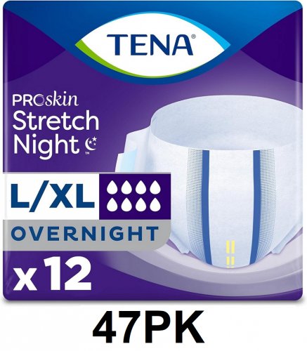 47PK TENA UNISEX PROSKIN STRETCH BRIEFS - LARGE/EXTRA-LARGE (MODEL: 055755V-00) image 1