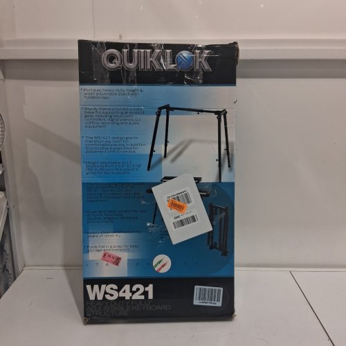 QUIKLOK KEYBOARD OR MIXER STAND - 25.6" to 37.8" adjustable HEIGHT (MODEL: WS421) image 2