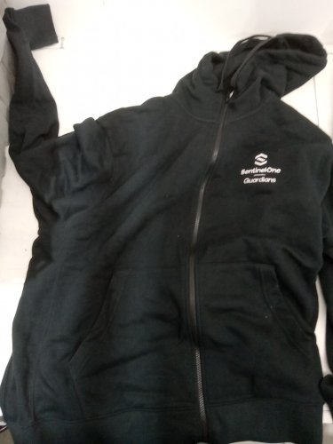 Men's NIKE golf zip up hoodie *custom* - extra large - black image 2