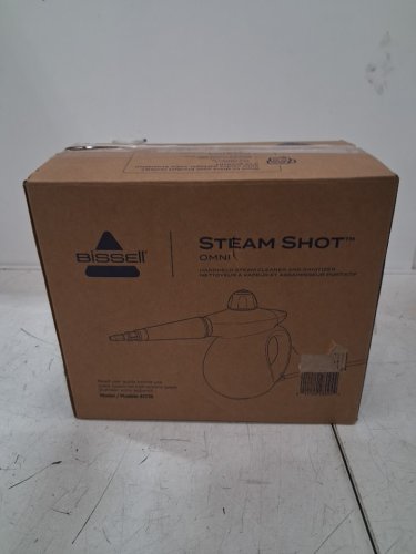 BISSELL STEAMSHOT omni HANDHELD portable HARD SURFACE STEAM CLEANER with attachments - 360ml - GREY/blue (MODEL: 4171B) image 4