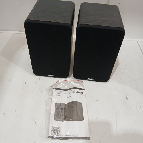 Moukey 5'' Passive Bookshelf Speakers Pair 110W - Black (Model: M20-3) image 2