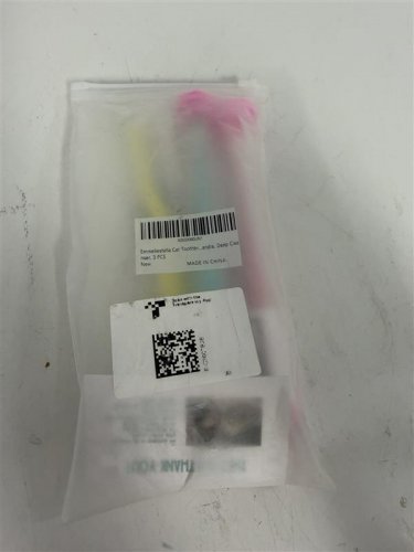 3PC Emmeliestella soft silicone Cat Toothbrush - Pink,  Blue, Yellow image 3