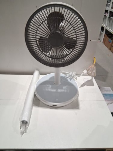 Woozoo 360° Pedestal 12-SPEED Air Circulator - ADJUSTABLE HEIGHT 21" TO 40" - WHITE (Model: STF-360DC/1747373) image 3
