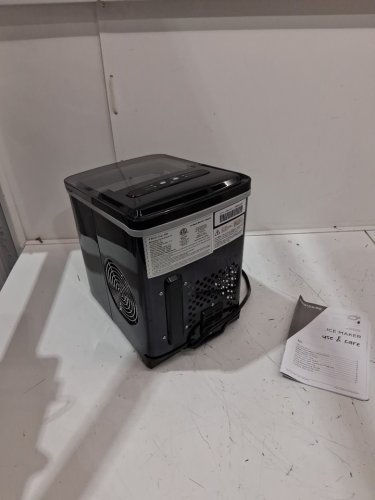 FRIGIDAIRE COUNTERTOP ELECTRIC ICE MAKER - MAKES 26LBS OF ICE/DAY - BLACK stainless steel (MODEL: EFIC120-BLKSS-SC_G2) image 4