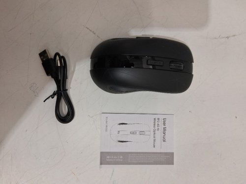 Rii 2.4G Wireless Mouse 5 Buttons Rechargeable Mobile Optical Mouse with USB Nano Receiver - black (model: RM200) image 3