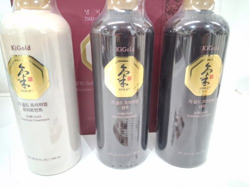 3pc daeng gi meo ki gold premium hair set - ki gold shampoo and ki gold premium treatment - 780ml each image 3
