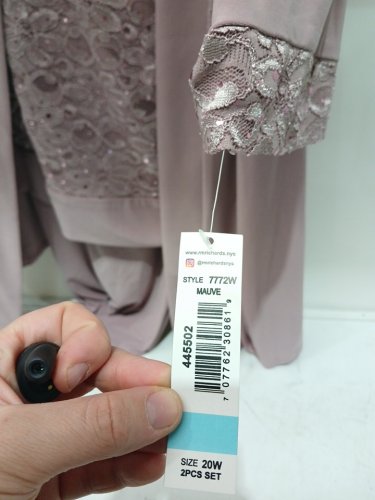 2PC WOMENS R&M RICHARDS Mother of the Bride Formal Plus Size Pant Suit - 20w- MAUVE (Style: 7772w) image 4