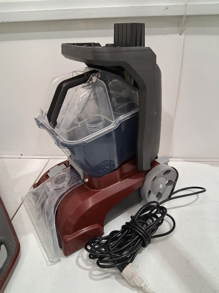 Hoover PowerScrub Deluxe Upright Carpet Cleaner with Spin Scrub, Multi‑Directional Brushes, Dual‑Tank System, Heat Force Rapid‑Dry, and Automatic Detergent Mixing - 20 FT Cord - red/black (MODEL: FH50150VCD) image 4