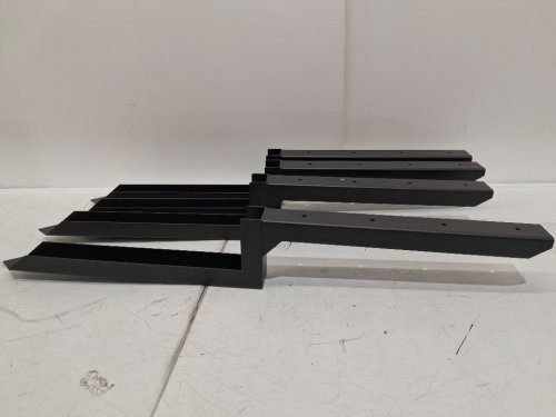 4PK Fence Post Repair Kit Steel Anchors - 35" - BLACK image 5