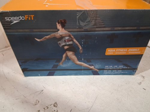 Speedo Unisex Swim Aqua Fitness Jogbelt floater - 25"- 56" waist- Small/Medium - grey/red image 4