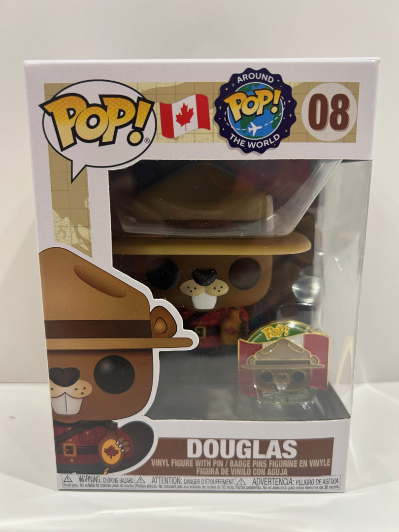 Funko pop! around the world - douglas vinyl figure with pin (#08) image 2