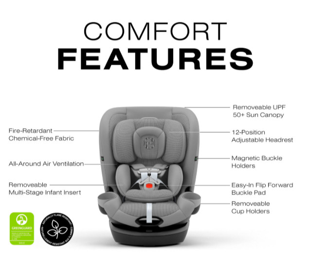 Cybex gold Callisto G 360 Rotating All-in-One Convertible Car Seat with safety assure protection system - 120LBS MAX - ALMOND beige (model: 524000601) image 5