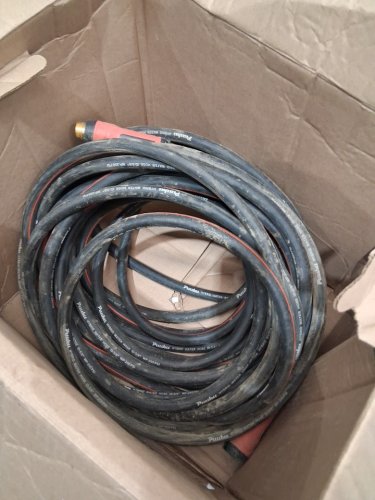 puuku hybrid water hose - 25ft x 5/8" - 200psi - black/red image 3