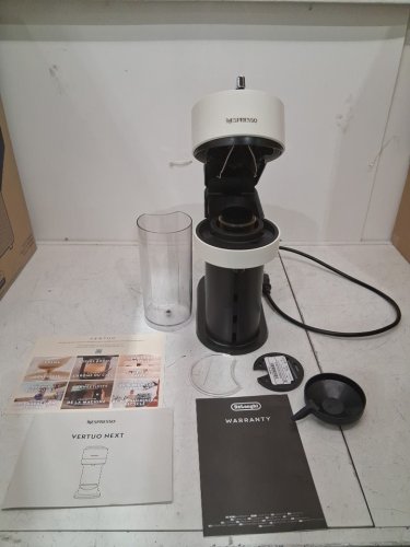 NESPRESSO BY delonghi VERTUO NEXT single serve ESPRESSO & coffee MACHINE - WHITE/BLACK (MODEL: ENV120WCA) image 2