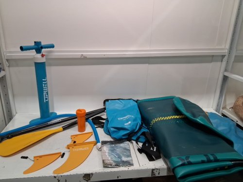 upwell inflatable paddle board with accessories - 11FT x 34" x 6" - 450lb cap - Abyss Blue Plus (MODEL: B0GG9GVDXY) image 5
