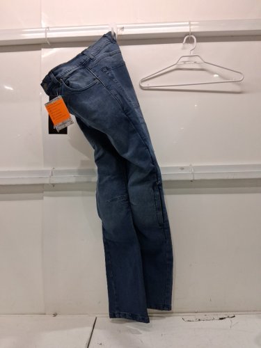 men's Altimate four pocket Straight Leg hip and knee aramid padded moto riding Jeans - 28 - blue image 3