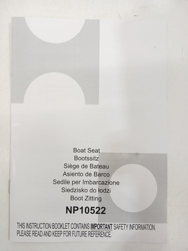 costway highback folding boat seat with felxible hinges - 17.5" x 20" x 24" - grey/black - (model: np10522dk-1) image 6