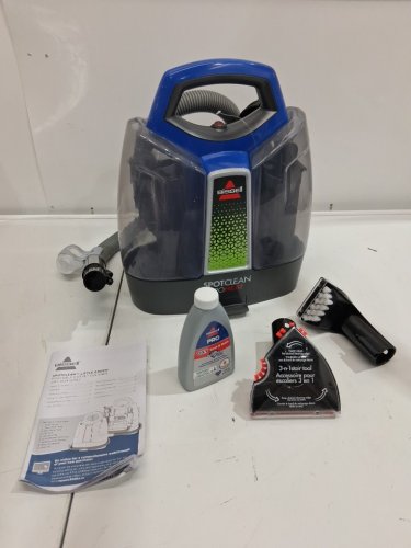 BISSELL SPOTCLEAN PROHEAT 3-IN-1 PREMIER CARPET/UPHOLSTERY CLEANER - BLUE/GREY (MODEL: 2694B) image 2
