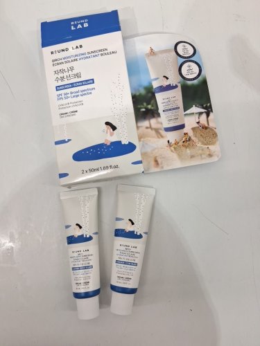 2pk round lab birch moisturizing sunscreen with spf 50 - 50ml each image 2