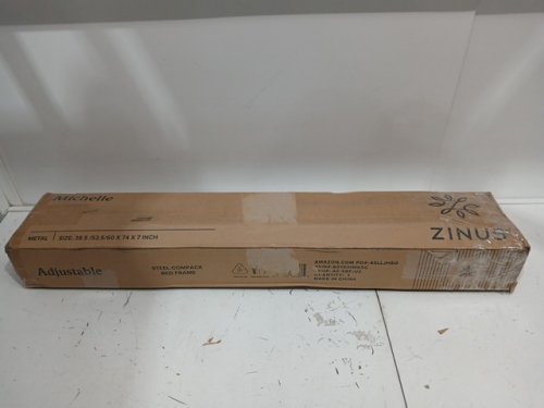 ZINUS ADJUSTABLE METAL BED FRAME - TWIN/FULL/QUEEN - 7" - BLACK (MODEL: AZ-SBF-U2) image 2