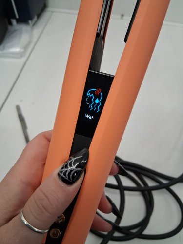 DYSON AIRSTRAIT WET TO DRY HAIR STRAIGHTENER - LIMITED EDITION APRICOT/ TOPAZ (MODEL: HT01) image 6