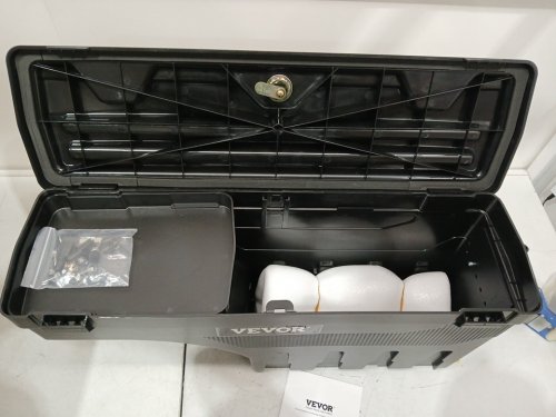 truck bed storage box with lockable lid, compatible with 2019-2021 chevrolet silverado 1500, GMC Sierra 1500, passenger side - 25L - black (ZP20220406B02) image 6